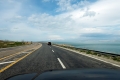 The roads around lake Van in Turkey. Most of the turkish roads were very good, fast and the traffic was light.